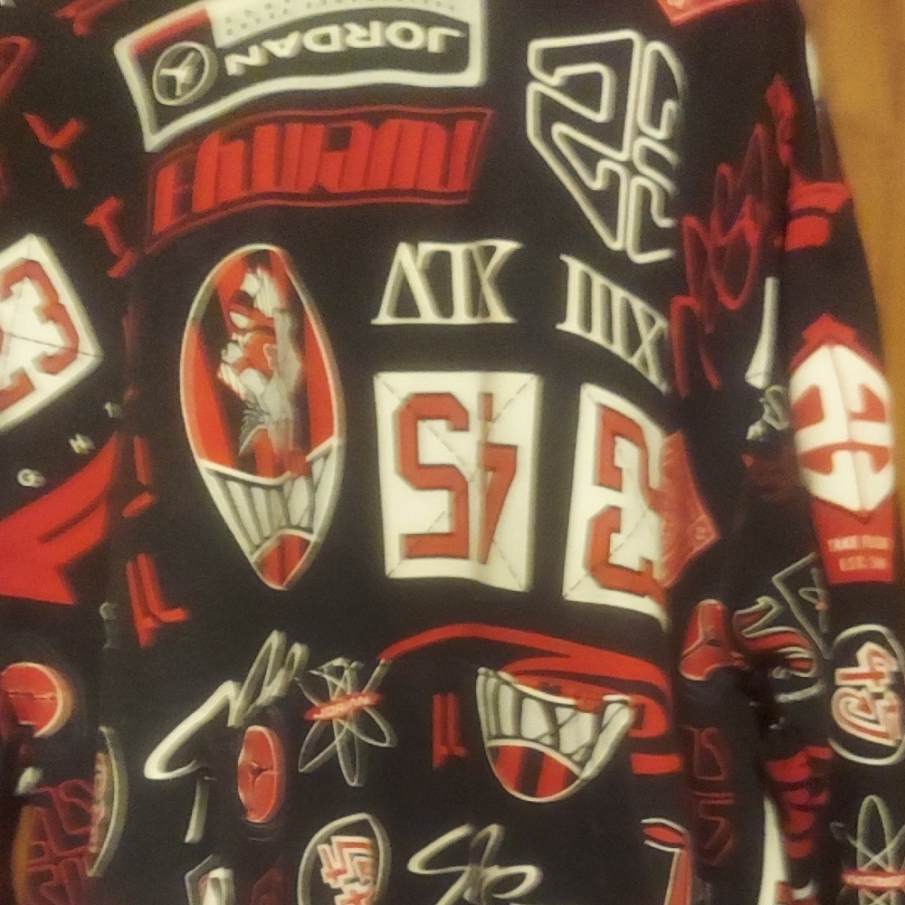 Jordan Hoodie with Red and White Graphics